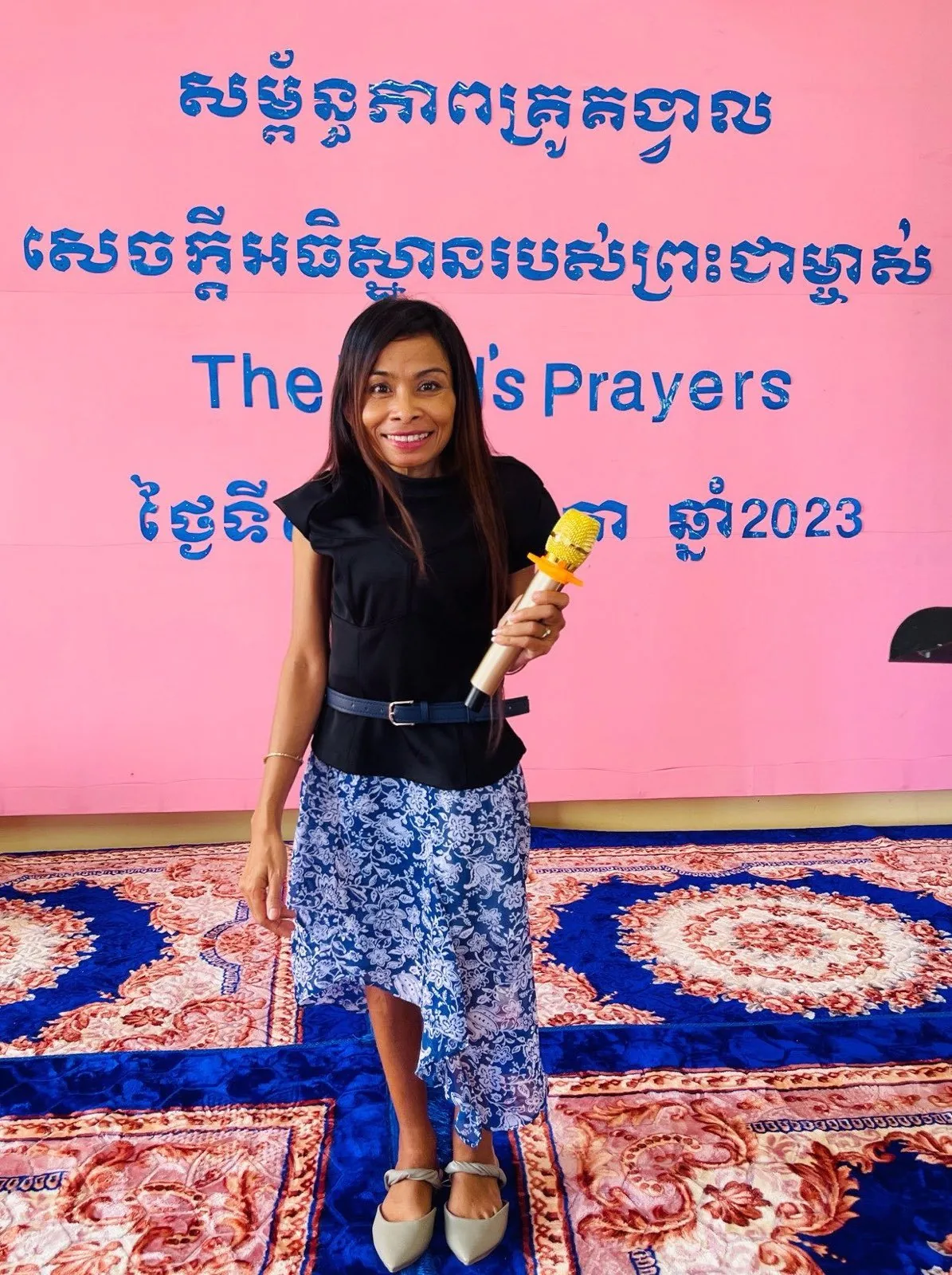 Naleng Real serving as worship leader